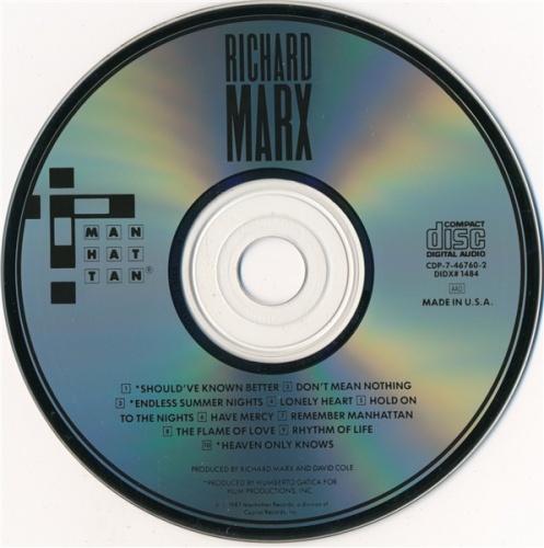 Richard Marx - Richard Marx (1987) (Lossless + mp3)