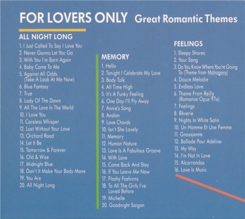 The London Studio Orchestra and Singers - For Lovers Only: Great Romantic Themes (3 CD Box Set 1997)  (Lossless + mp3)