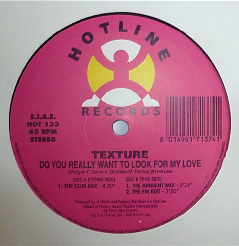 Texture - Do You Really Want To Look For My Love (Vinyl,12'') 1997 (Lossless)
