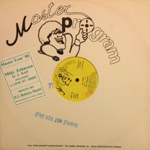 Miki Johnson - D.J. Rap / I Love St. Gree' (Vinyl, 12'') 1988