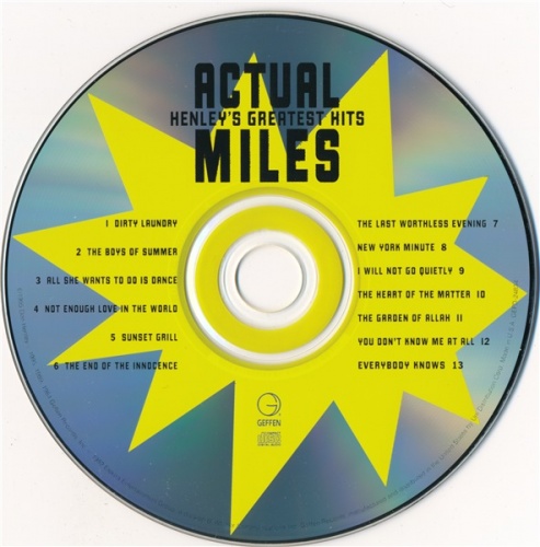 Don Henley - Actual Miles: Henley's Greatest Hits (1995) (Lossless + mp3)