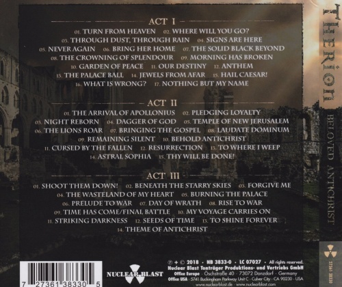 Therion - Beloved Antichrist [3CD] (2018) (Lossless)