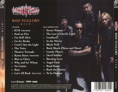 Loudness - Rise To Glory [2CD] (2018) (Lossless)