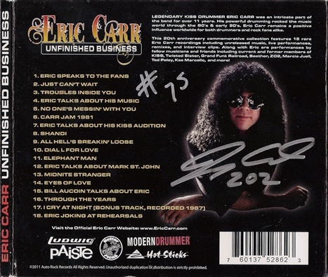 Eric Carr - Unfinished Business (2011) Lossless