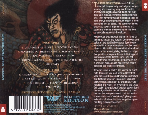 Dokken - Beast From The East (live) [2CD] (1988) [2017] (Lossless)