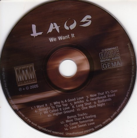 Laos - We Want It (1990) [Japan Press + Germany Remast. 2005] Lossless