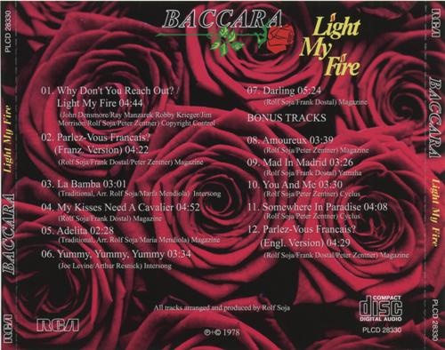 Baccara - Light My Fire (1978) [30th Aniversary] [Lossless+Mp3]