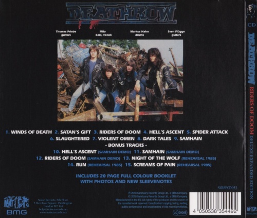 Deathrow - Riders Of Doom (1986) [2018] (Lossless)