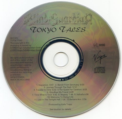 Blind Guardian - Tokyo Tales 1993 (Lossless)