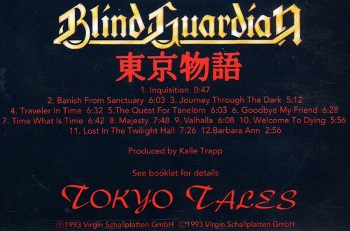 Blind Guardian - Tokyo Tales 1993 (Lossless)
