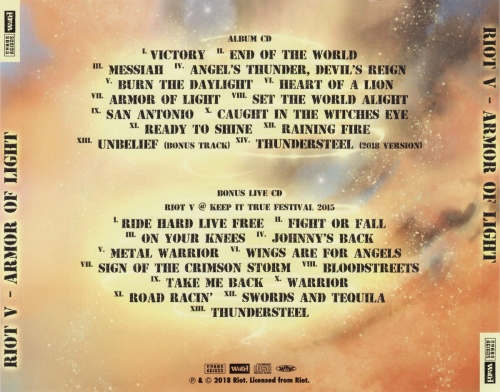 Riot V - Armor Of Light (2CD) [Japanese Edition] (2018) (Lossless)