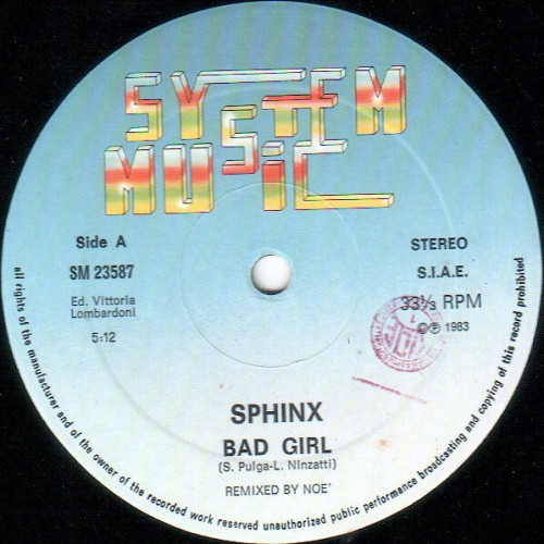 Sphinx - Bad Girl (Vinyl, 12'') 1983