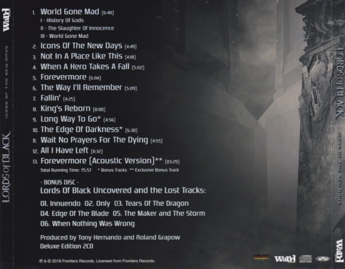 Lords Of Black - Icons Of The New Days (2CD) [Japanese Edition] (2018) (Lossless)