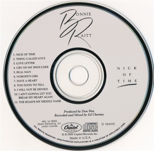Bonnie Raitt - Nick Of Time (1989) (Lossless + mp3)