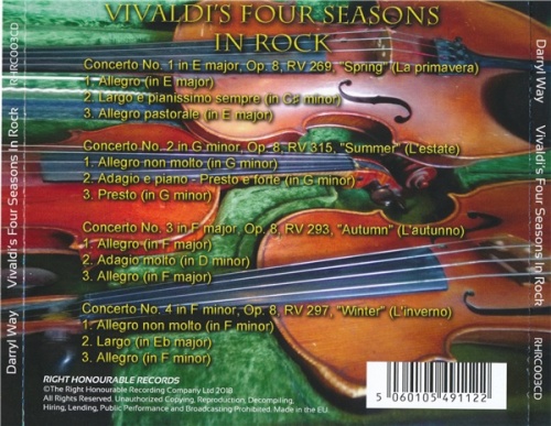 Darryl Way - Vivaldi's Four Seasons In Rock (2018) (Lossless + mp3)