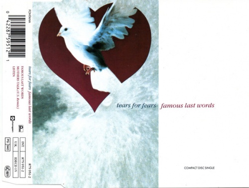 Tears For Fears - Famous Last Words (CD, Single) 1990