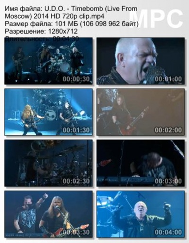 U.D.O. - Timebomb (Live From Moscow) 2014