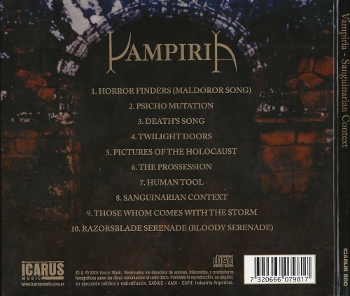 Vampiria - Sanquinarian Context (2008) (Lossless)