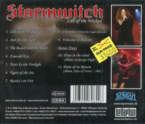 Stormwitch - Call Of The Wicked 2008 