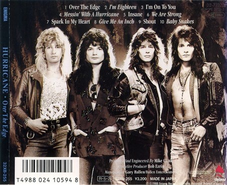 Hurricane - Over The Edge (1988) [Japan Press] Lossless