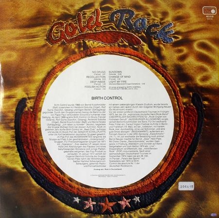 Birth Control - Gold Rock (1970) [Released 1976 / Vinyl Rip 24/192] Lossless