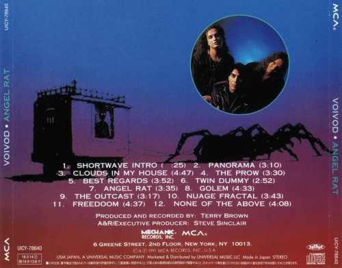 Voivod - Angel Rat [Japanese Edition] (1991) [2018] (Lossless)