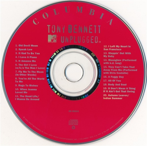 Tony Bennett - MTV Unplugged (1994) (Lossless + mp3)