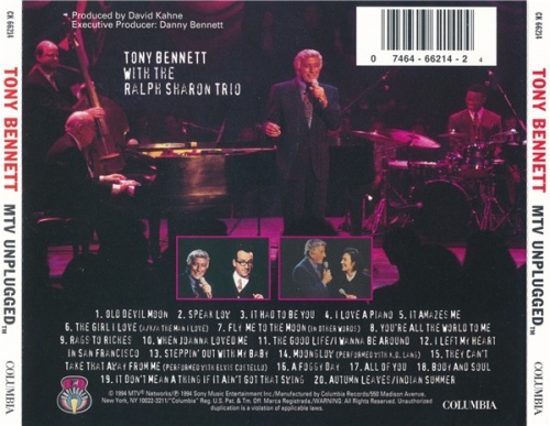 Tony Bennett - MTV Unplugged (1994) (Lossless + mp3)