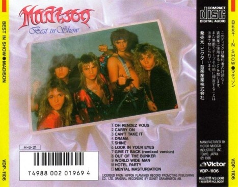 Madison - Best In Show (1986) [Japan 1st Press] Lossless