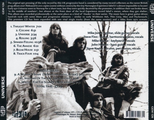 Universe  Universe 1971/2014  Lossless