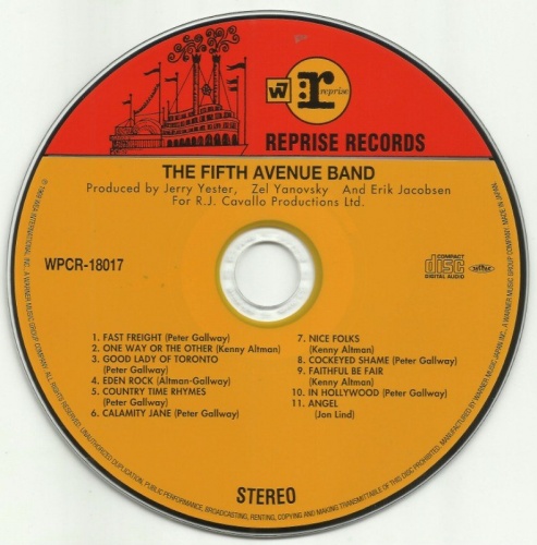 The Fifth Avenue Band - The Fifth Avenue Band (1969) [Japan SHM Remaster, 2018] Lossless