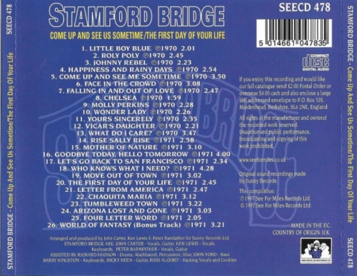 Stamford Bridge - Come Up and See Us Sometime / The First Day of Your Life [1970-71](1997) Lossless