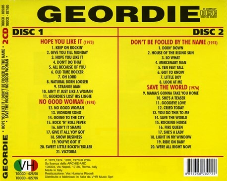 Geordie - Collection 4 Almums  (2004) [2CD] Lossless