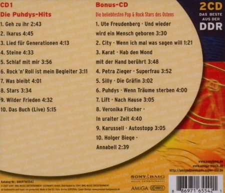Puhdys - Die Puhdys Hits + Bonus CD (2007) [Lossless]
