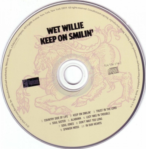 Wet Willie - Keep On Smilin' 1974 [Remastered, 1998] Lossless