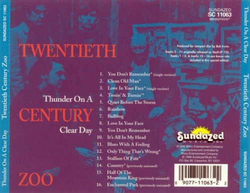 Twentieth Century Zoo  - Thunder On A Clear Day (1968)(1999) Lossless