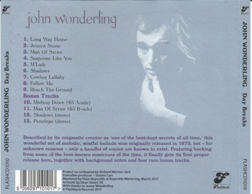 John Wonderling - Day Breaks (1973) (Remastered, 2017) Lossless
