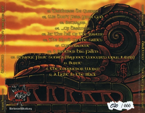 Dantesco - We Don't Fear Your God (Limited Edition) 2015