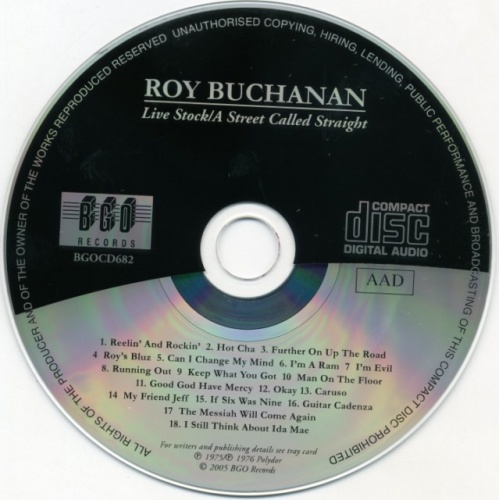 Roy Buchanan - Live Stock / A Street Called Straight (1975-76) (2005) lossless