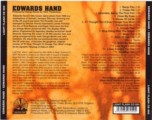 Edwards Hand - Edwards Hand (1968) (2007) Lossless
