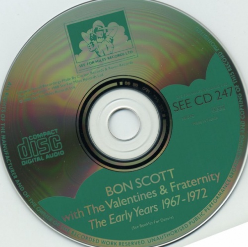 Bon Scott With The Valentines & Fraternity - The Early Years (1967-1972) (1988) Lossless