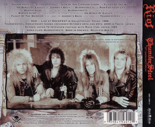 Riot - ThunderSteel (30th Anniversary Edition) (1988) [2018] (Lossless)