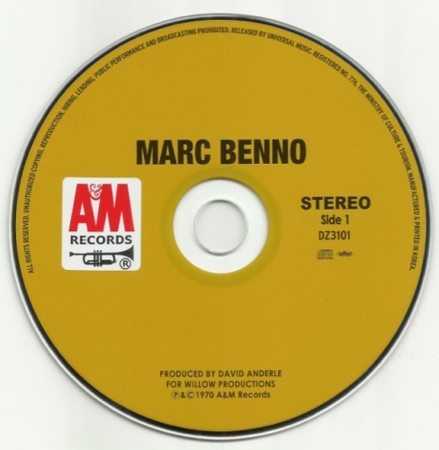 Marc Benno - Marc Benno (1970) Korean remastered (2012)Lossless