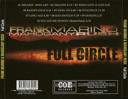 Frank Marino & Mahogany Rush - Full Circle (1987)