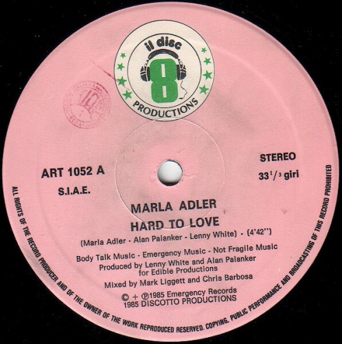 Marla Adler - Hard To Love (Vinyl, 12'') 1985