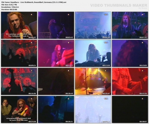 Sepultura - Live Stahlwerk, Dusseldorf, Germany - 25.11.1996 [TVRip]