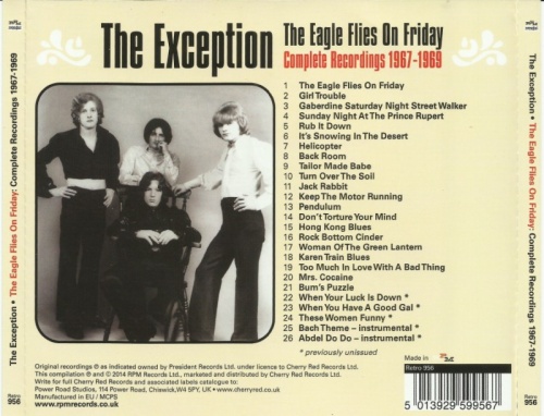 The Exception - The Eagle Flies On Friday, Complete Recordings (1967-69) (Remastered, 2014) Lossless