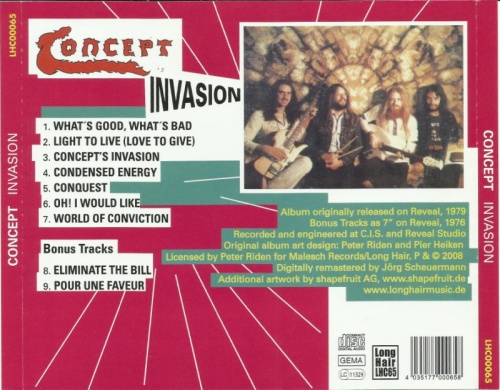 Concept - Invasion (1979) (Remastered, 2008) Lossless