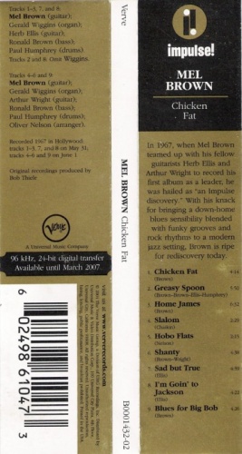 Mel Brown - Chicken Fat (1967) (Remastered, Limited Edition,  2004) Lossless