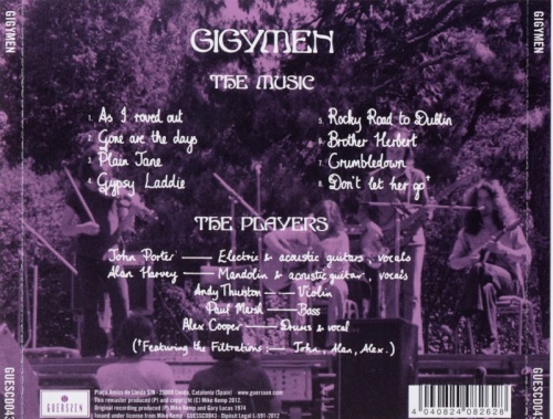 Gigymen - Gigymen (1974) [2012] Lossless